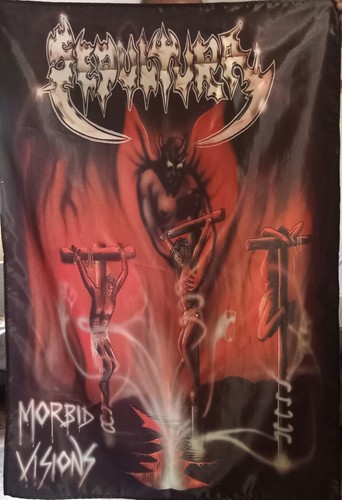 Sepultura morbid visions flag - sepultura,